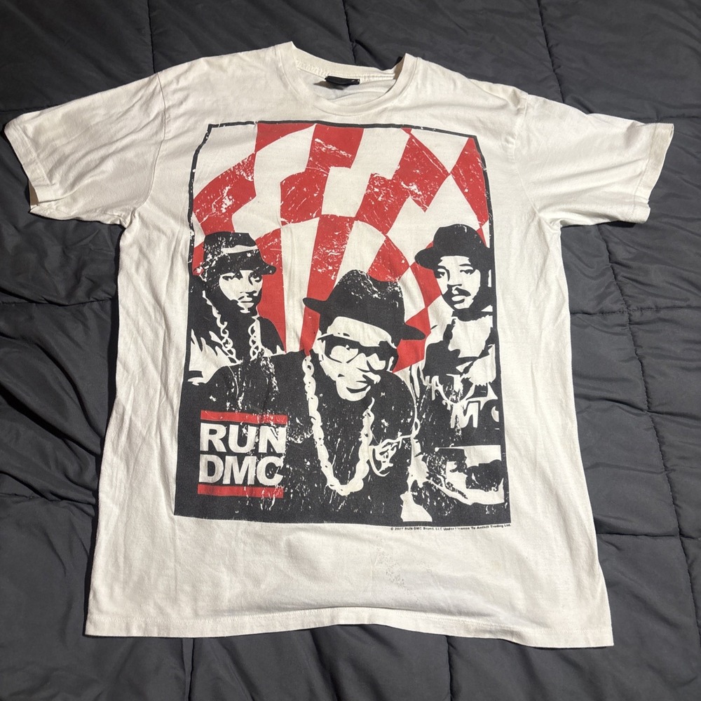 Vintage Y2K RUN DMC T-Shirt*Small*White*Hip Hop*Rap